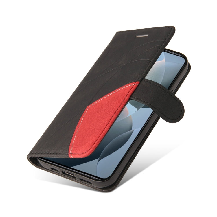 For Xiaomi 14T Dual-color Splicing Flip Leather Phone Case