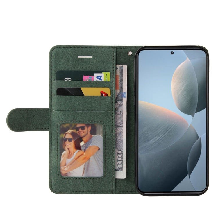 For Xiaomi 14T Dual-color Splicing Flip Leather Phone Case