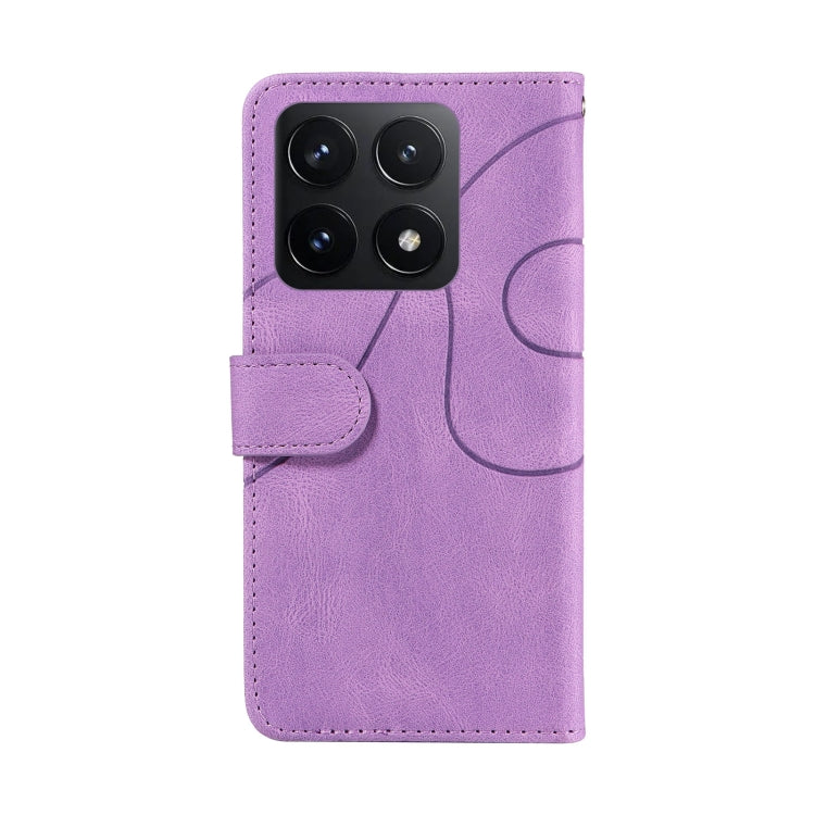For Xiaomi 14T Dual-color Splicing Flip Leather Phone Case