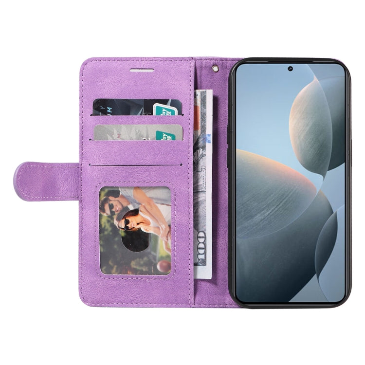 For Xiaomi 14T Dual-color Splicing Flip Leather Phone Case