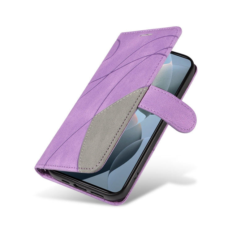 For Xiaomi 14T Dual-color Splicing Flip Leather Phone Case