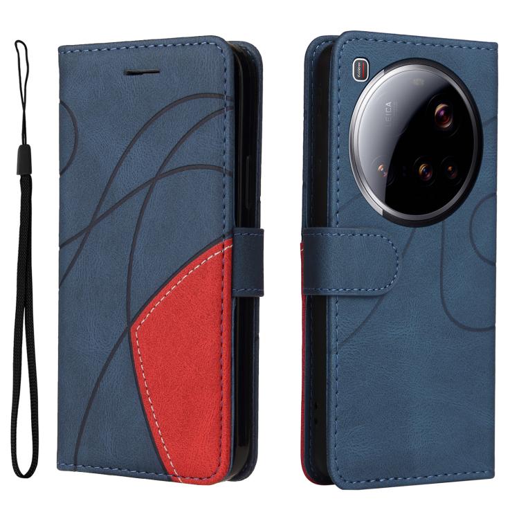 For Xiaomi 15 Ultra 5G Global Dual-color Splicing Flip Leather Phone Case