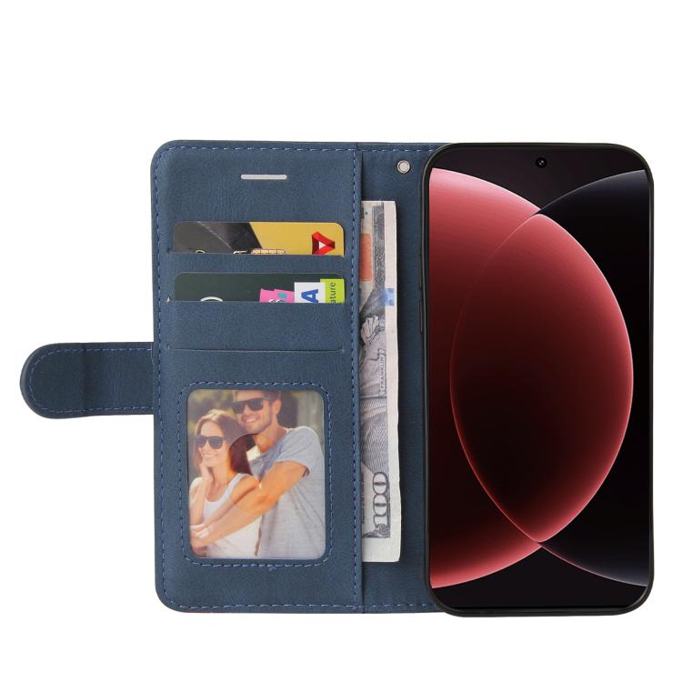 For Xiaomi 15 Ultra 5G Global Dual-color Splicing Flip Leather Phone Case