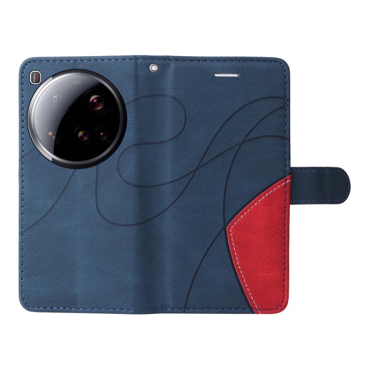 For Xiaomi 15 Ultra 5G Global Dual-color Splicing Flip Leather Phone Case