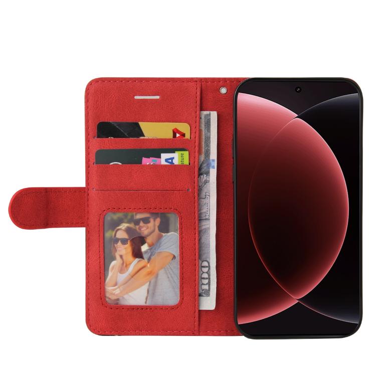For Xiaomi 15 Ultra 5G Global Dual-color Splicing Flip Leather Phone Case