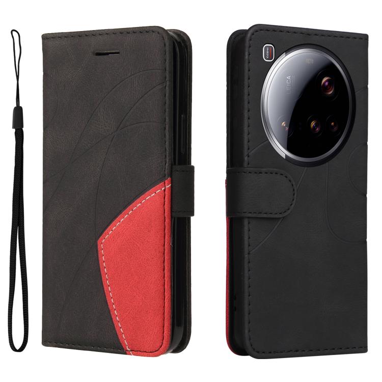 For Xiaomi 15 Ultra 5G Global Dual-color Splicing Flip Leather Phone Case