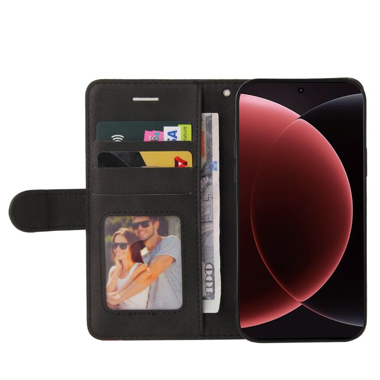 For Xiaomi 15 Ultra 5G Global Dual-color Splicing Flip Leather Phone Case