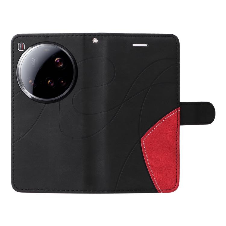 For Xiaomi 15 Ultra 5G Global Dual-color Splicing Flip Leather Phone Case