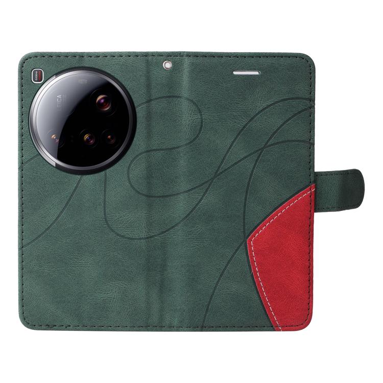 For Xiaomi 15 Ultra 5G Global Dual-color Splicing Flip Leather Phone Case