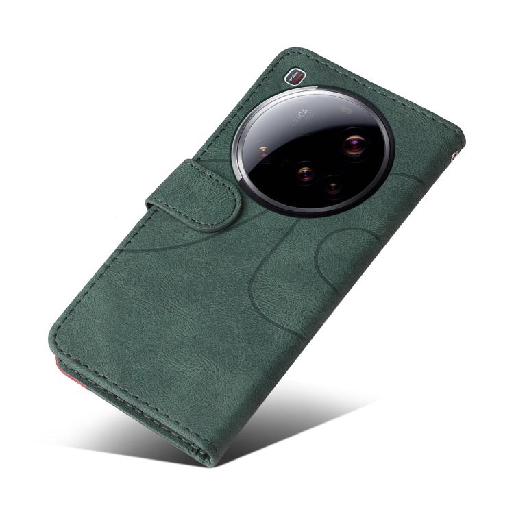 For Xiaomi 15 Ultra 5G Global Dual-color Splicing Flip Leather Phone Case