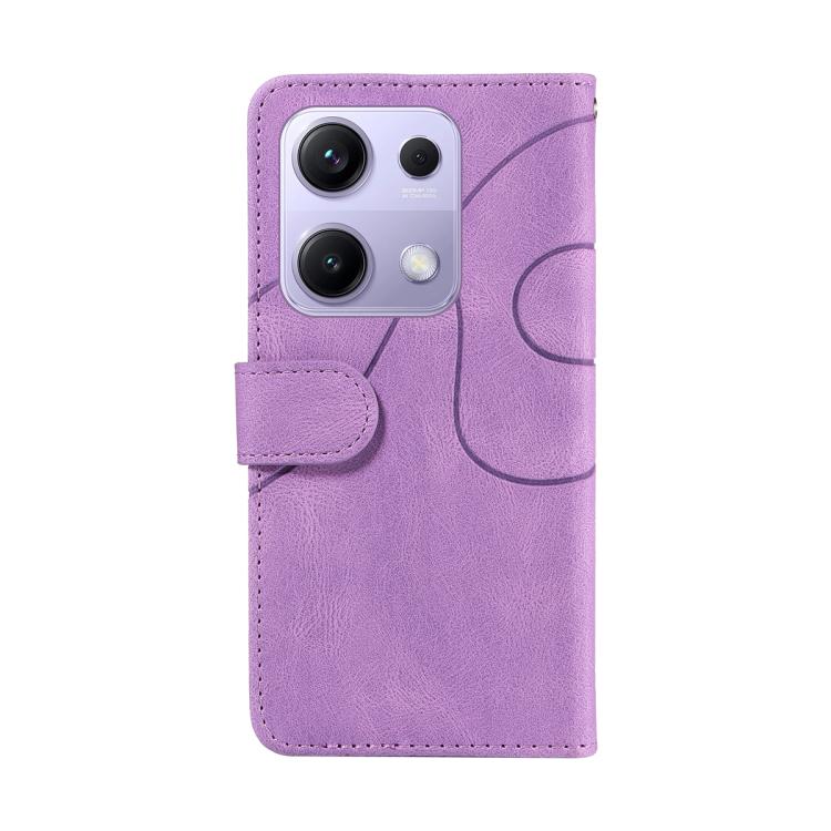 For Xiaomi Poco M6 Pro 4G Global Dual-color Splicing Flip Leather Phone Case