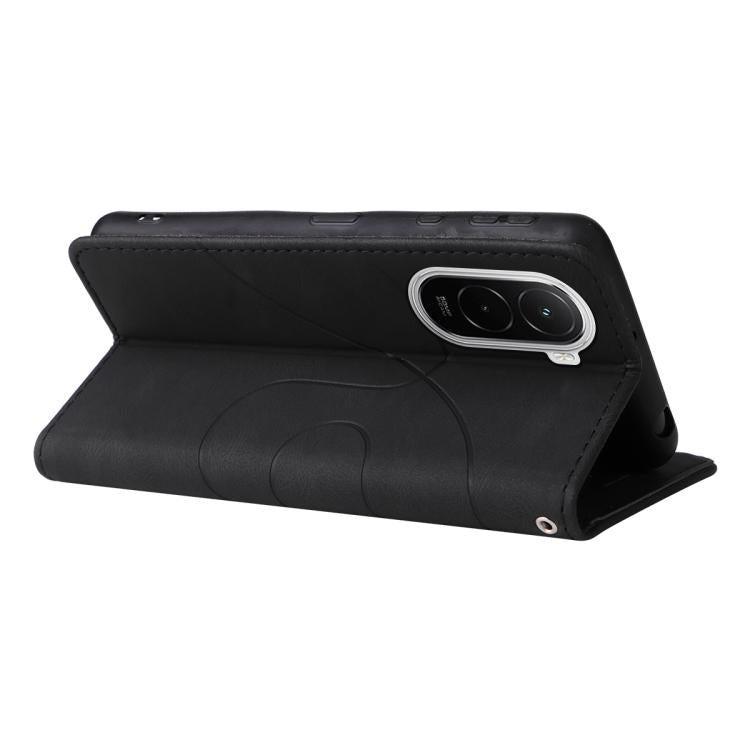 For Xiaomi POCO M7 4G 169mm Dual-color Splicing Flip Leather Phone Case