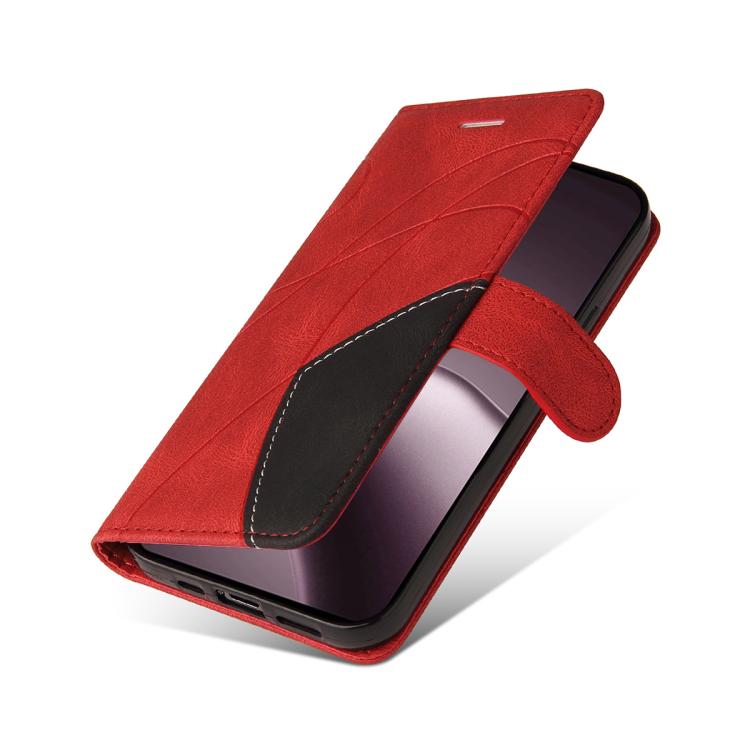 For Xiaomi 15T 5G Dual-color Splicing Flip Leather Phone Case