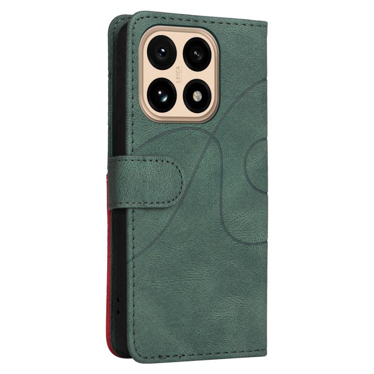 For Xiaomi 15T 5G Dual-color Splicing Flip Leather Phone Case
