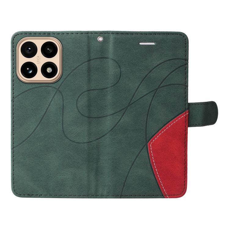 For Xiaomi 15T 5G Dual-color Splicing Flip Leather Phone Case