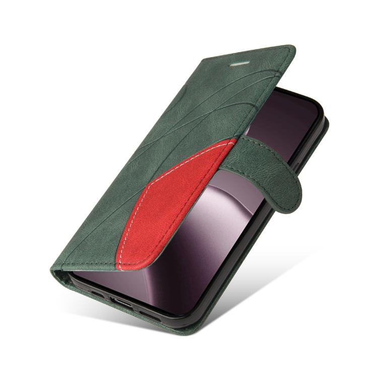 For Xiaomi 15T 5G Dual-color Splicing Flip Leather Phone Case