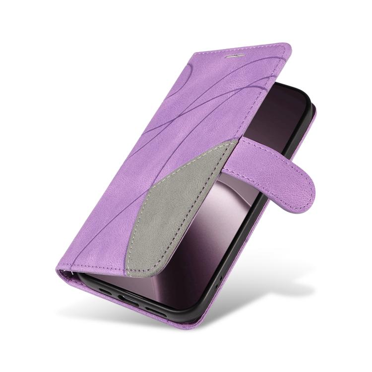 For Xiaomi 15T 5G Dual-color Splicing Flip Leather Phone Case