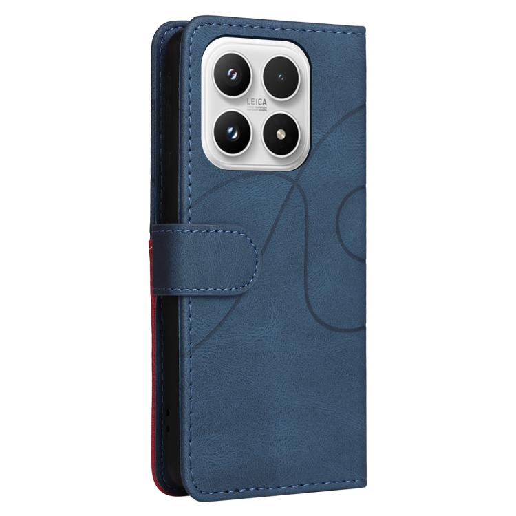 For Xiaomi 17 Dual-color Splicing Flip Leather Phone Case