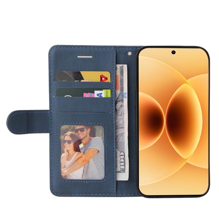 For Xiaomi 17 Dual-color Splicing Flip Leather Phone Case