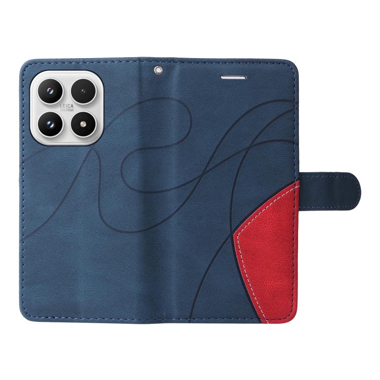For Xiaomi 17 Dual-color Splicing Flip Leather Phone Case