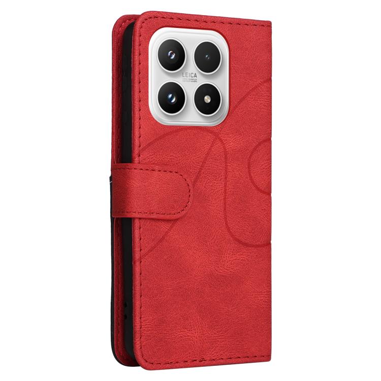 For Xiaomi 17 Dual-color Splicing Flip Leather Phone Case