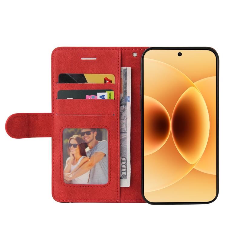 For Xiaomi 17 Dual-color Splicing Flip Leather Phone Case