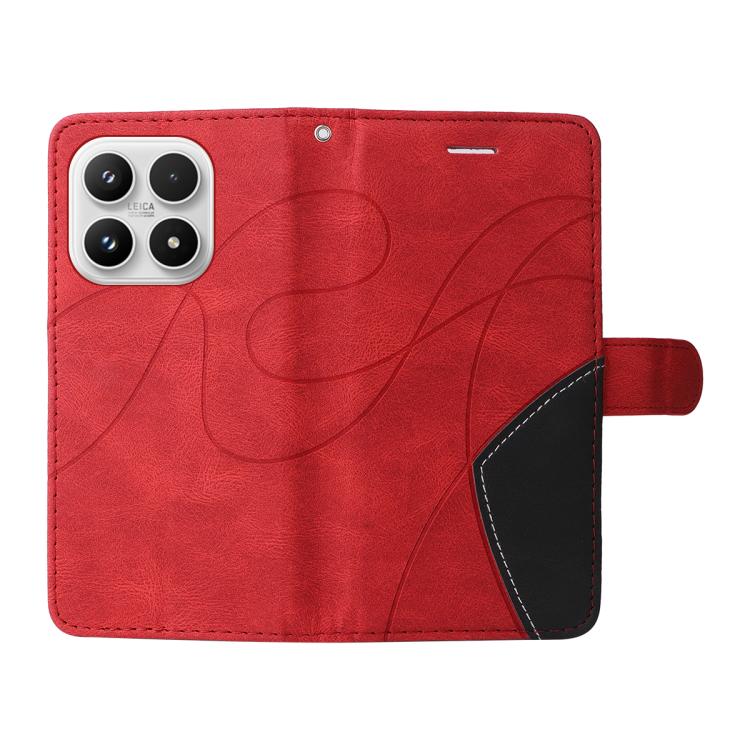 For Xiaomi 17 Dual-color Splicing Flip Leather Phone Case