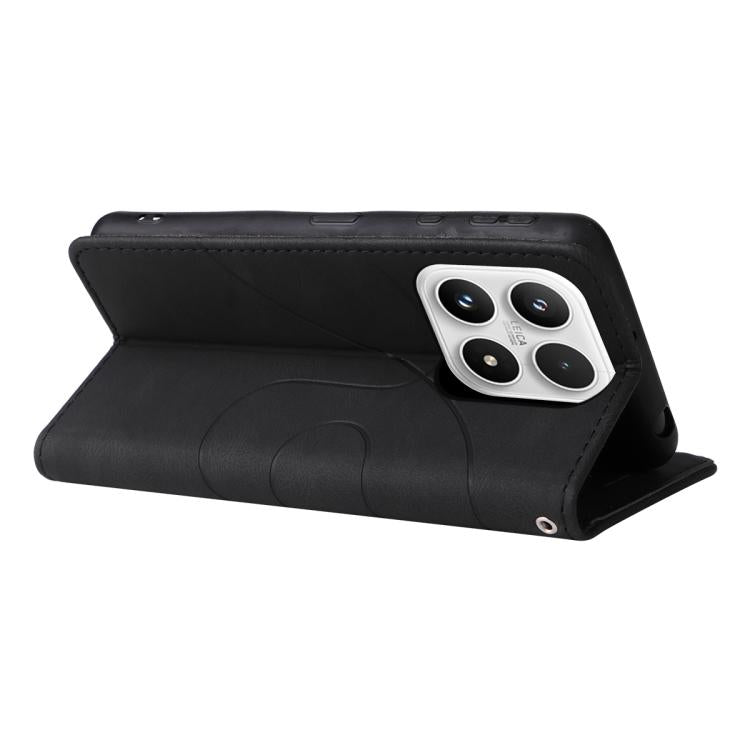 For Xiaomi 17 Dual-color Splicing Flip Leather Phone Case