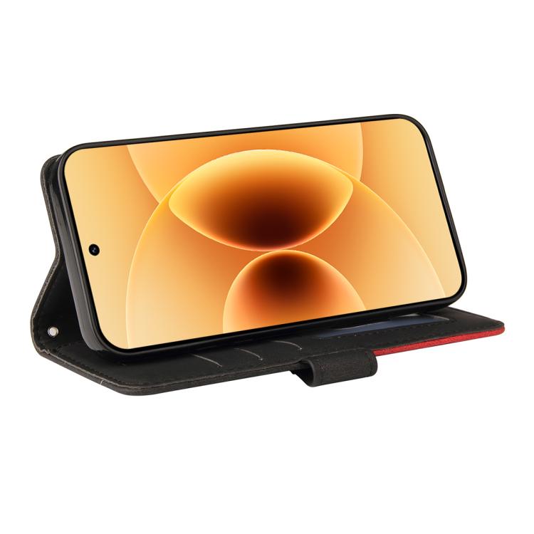 For Xiaomi 17 Dual-color Splicing Flip Leather Phone Case