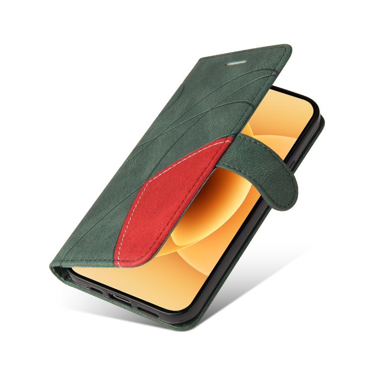 For Xiaomi 17 Dual-color Splicing Flip Leather Phone Case