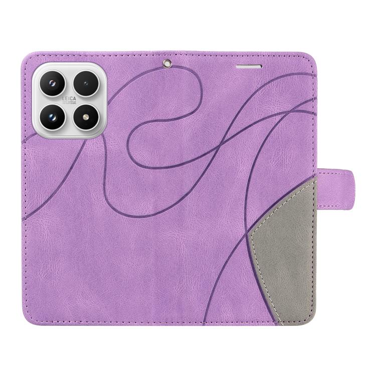 For Xiaomi 17 Dual-color Splicing Flip Leather Phone Case