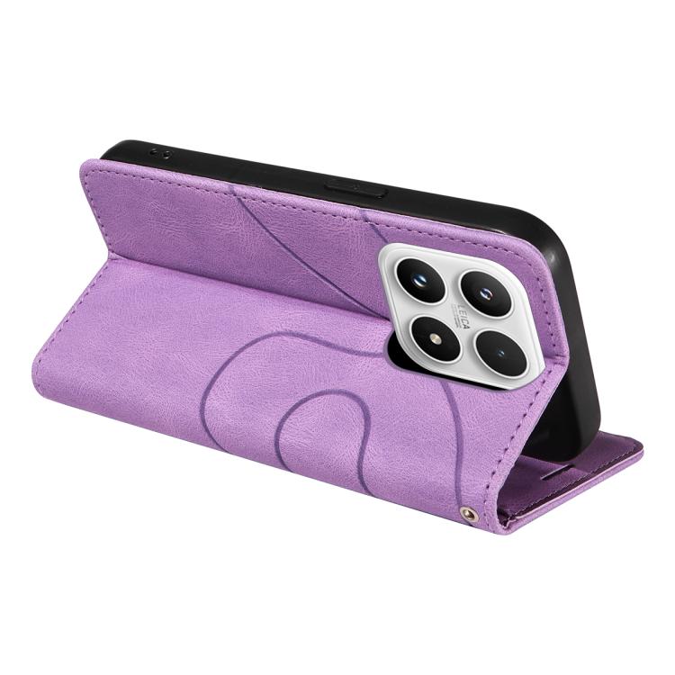 For Xiaomi 17 Dual-color Splicing Flip Leather Phone Case