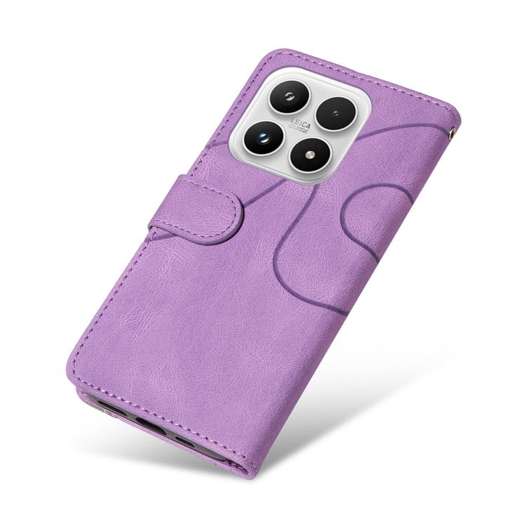 For Xiaomi 17 Dual-color Splicing Flip Leather Phone Case