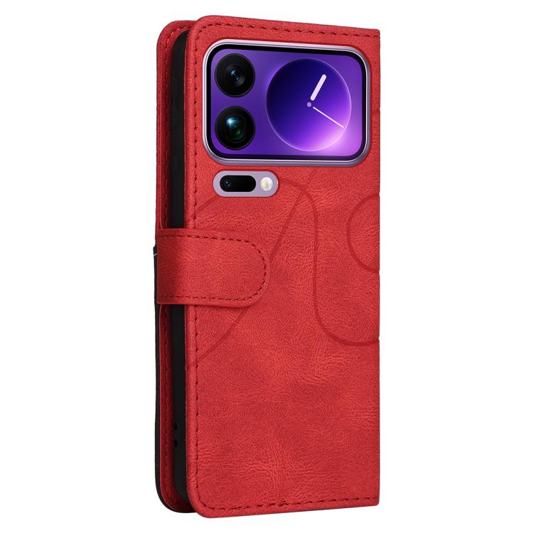 For Xiaomi 17 Pro Max Dual-color Splicing Flip Leather Phone Case