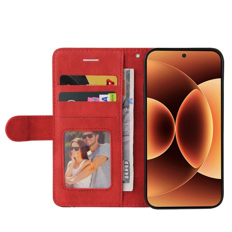 For Xiaomi 17 Pro Max Dual-color Splicing Flip Leather Phone Case