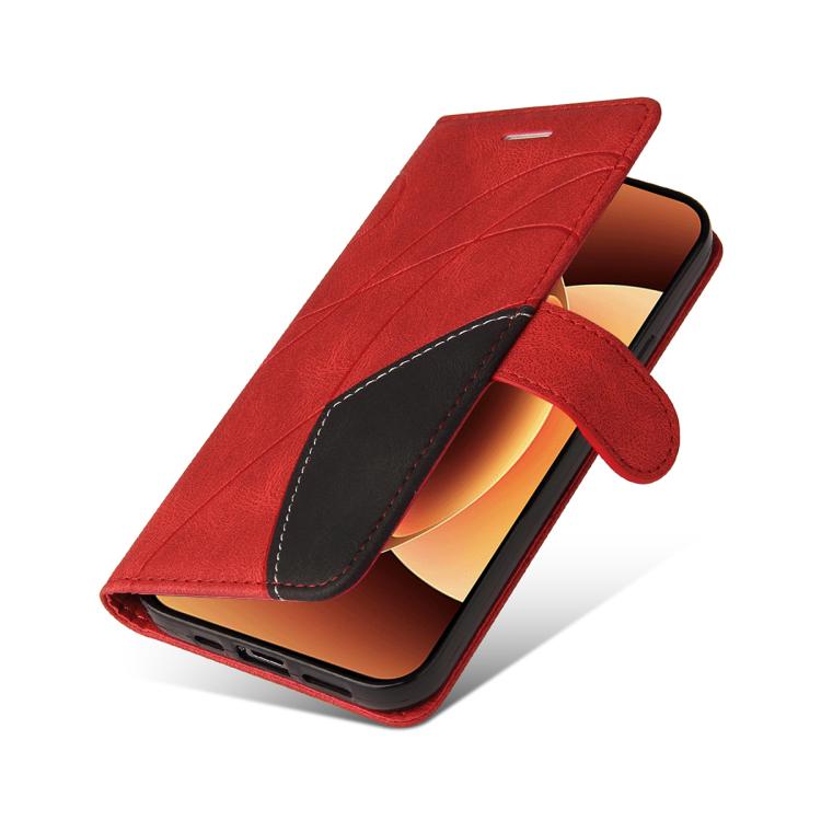 For Xiaomi 17 Pro Max Dual-color Splicing Flip Leather Phone Case