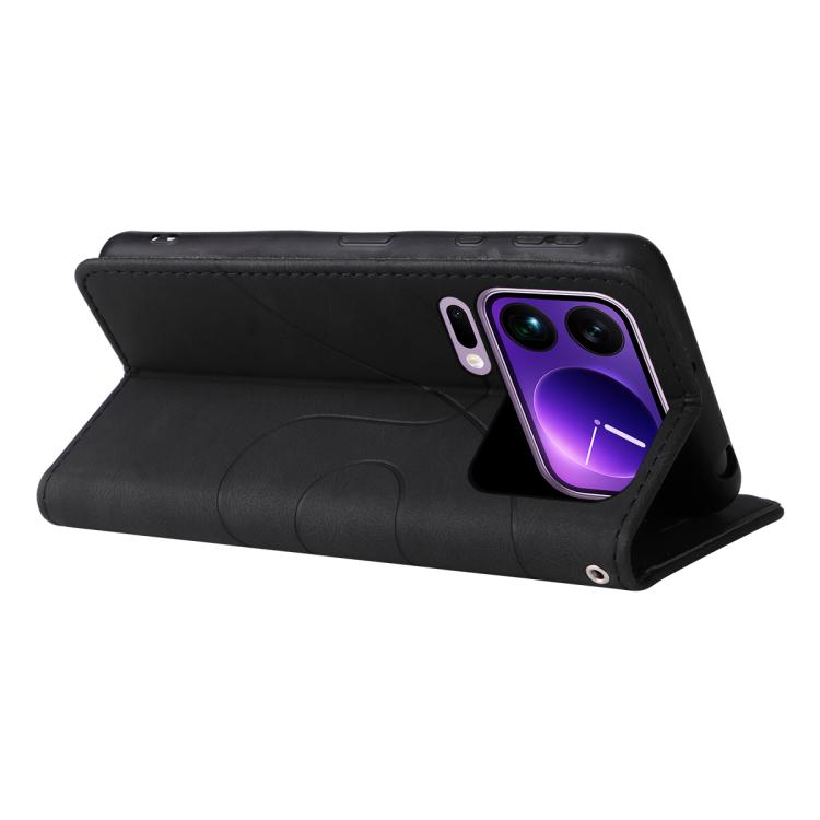 For Xiaomi 17 Pro Max Dual-color Splicing Flip Leather Phone Case