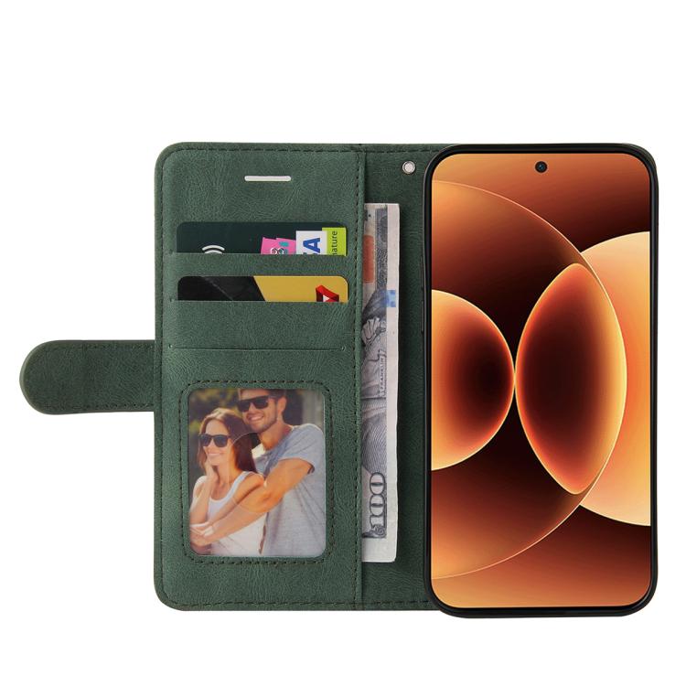 For Xiaomi 17 Pro Max Dual-color Splicing Flip Leather Phone Case
