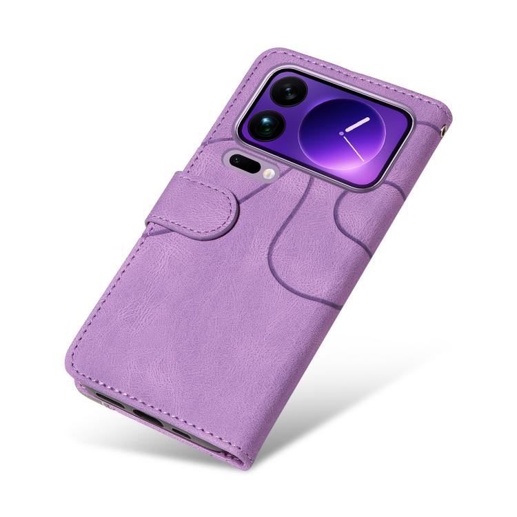 For Xiaomi 17 Pro Max Dual-color Splicing Flip Leather Phone Case
