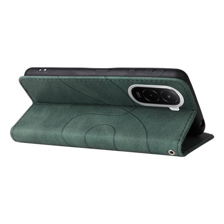 For Xiaomi Poco M7 4G 171mm Dual-color Splicing Flip Leather Phone Case
