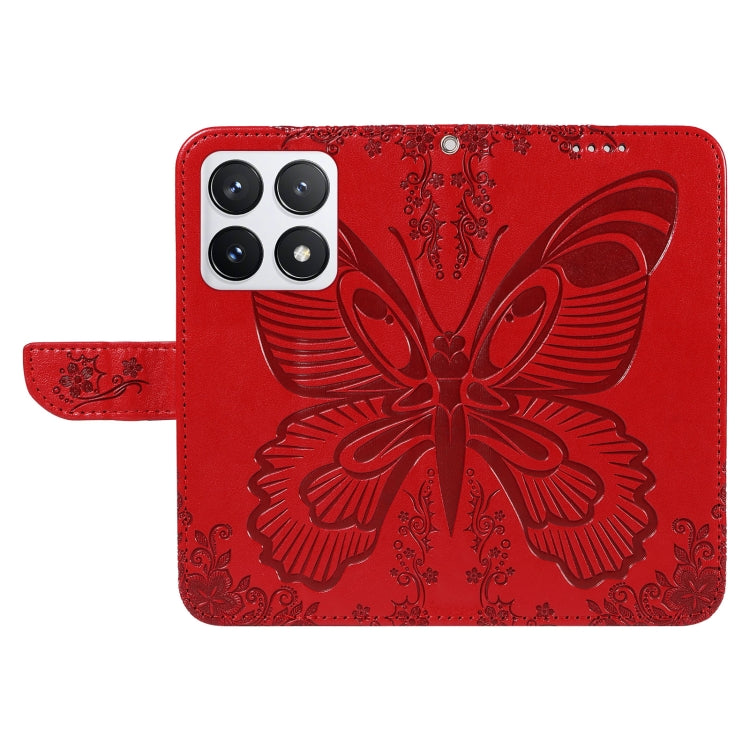 For Xiaomi 14T Pro Swallowtail Butterfly Embossed Leather Phone Case