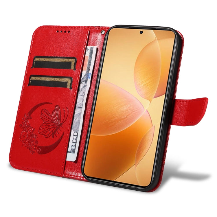 For Xiaomi 14T Pro Swallowtail Butterfly Embossed Leather Phone Case