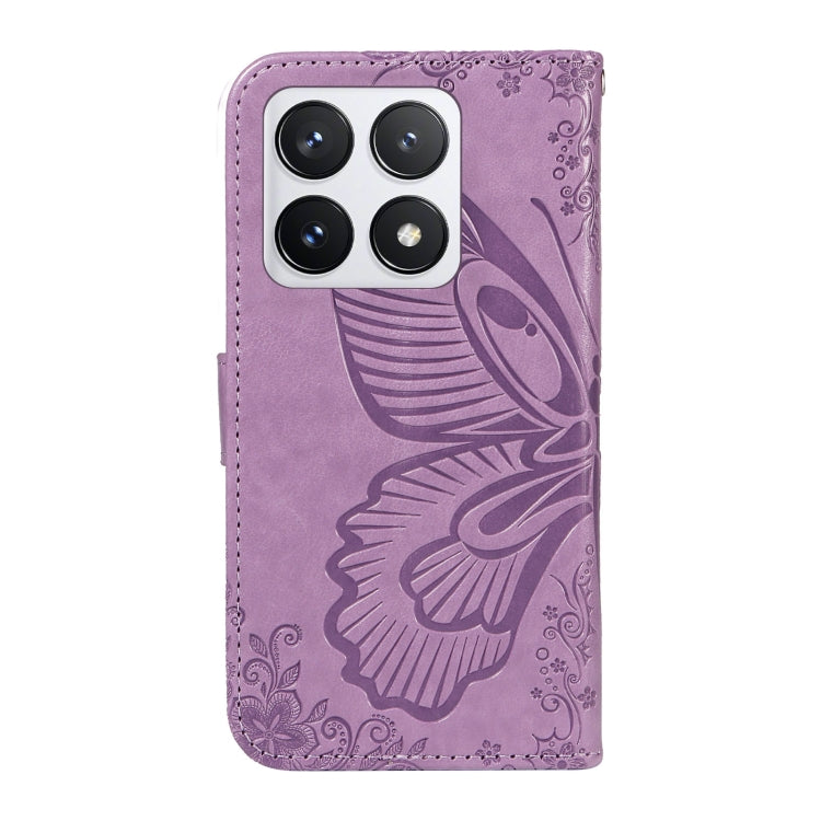 For Xiaomi 14T Pro Swallowtail Butterfly Embossed Leather Phone Case