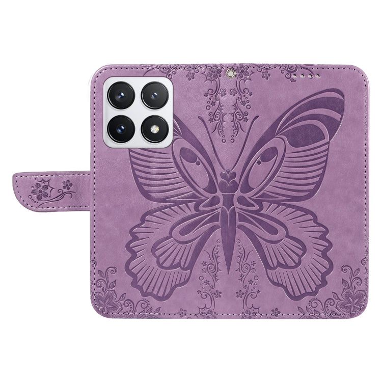 For Xiaomi 14T Pro Swallowtail Butterfly Embossed Leather Phone Case