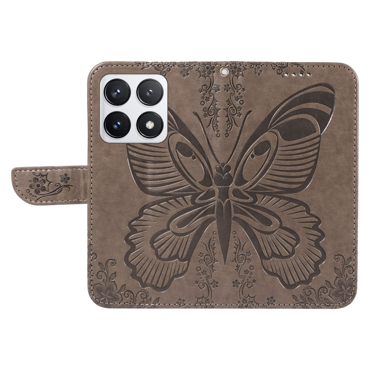 For Xiaomi 14T Pro Swallowtail Butterfly Embossed Leather Phone Case