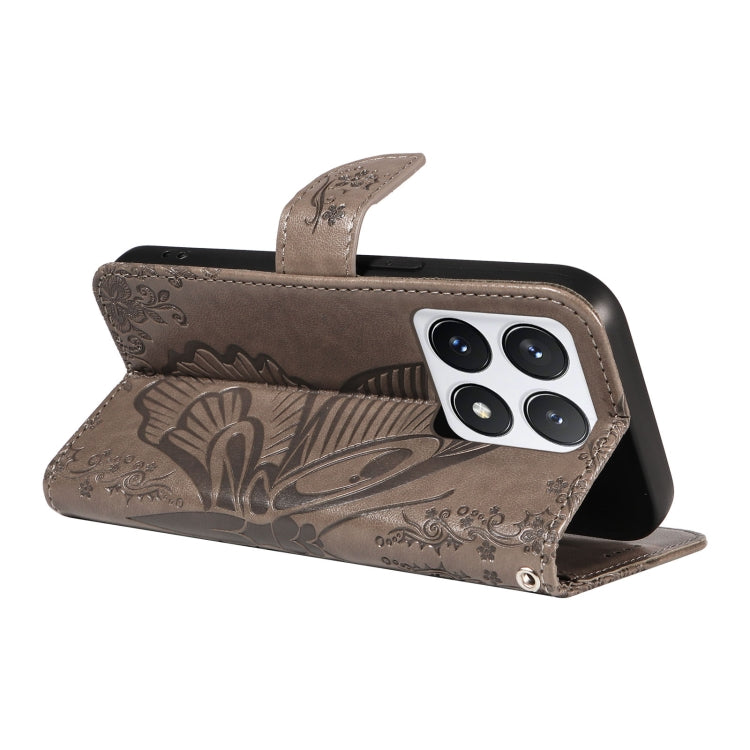 For Xiaomi 14T Pro Swallowtail Butterfly Embossed Leather Phone Case