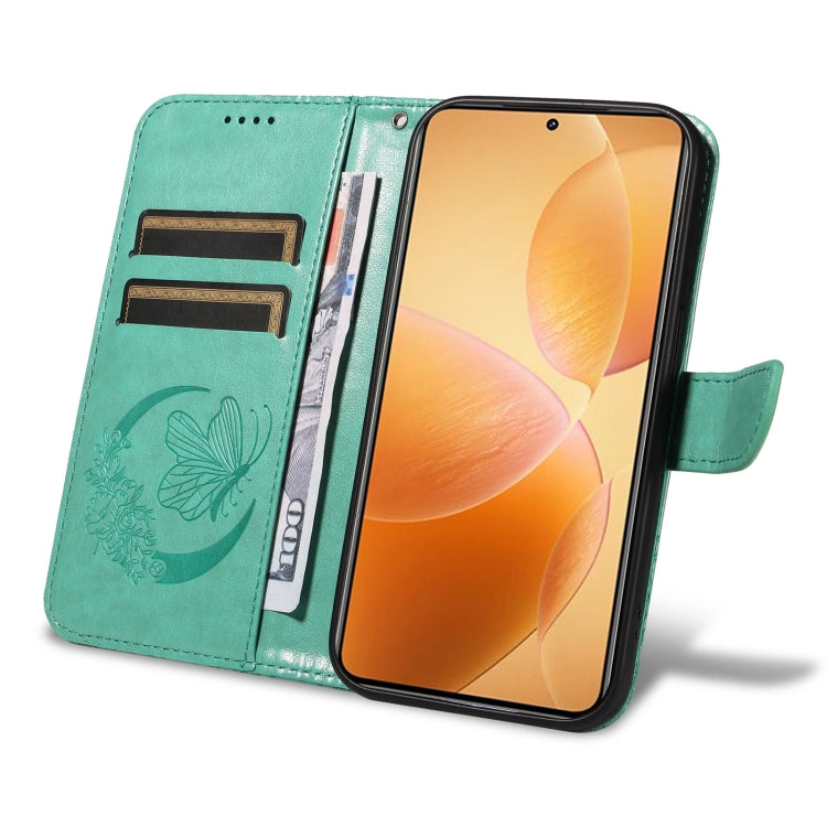 For Xiaomi 14T Pro Swallowtail Butterfly Embossed Leather Phone Case