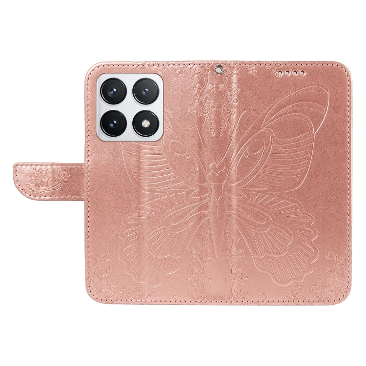 For Xiaomi 14T Pro Swallowtail Butterfly Embossed Leather Phone Case