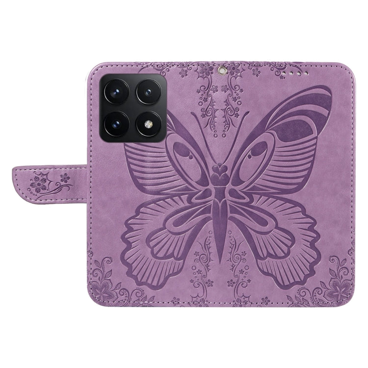 For Xiaomi 14T Swallowtail Butterfly Embossed Leather Phone Case