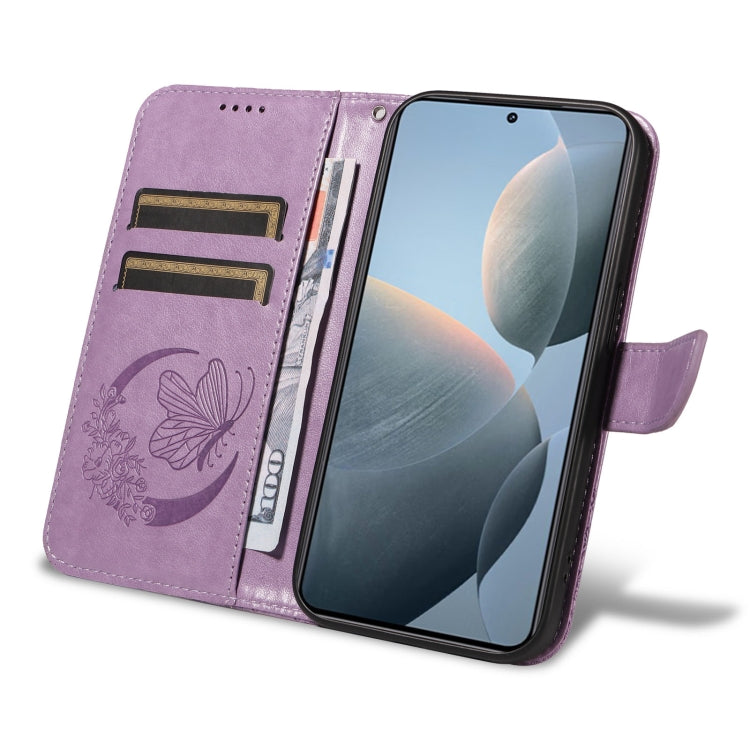 For Xiaomi 14T Swallowtail Butterfly Embossed Leather Phone Case